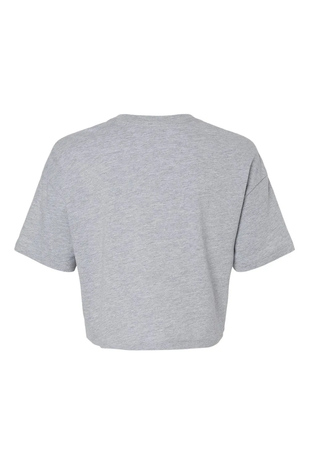 Bella   Canvas Womens Jersey Cropped Short Sleeve Crewneck T-Shirt - Heather Grey