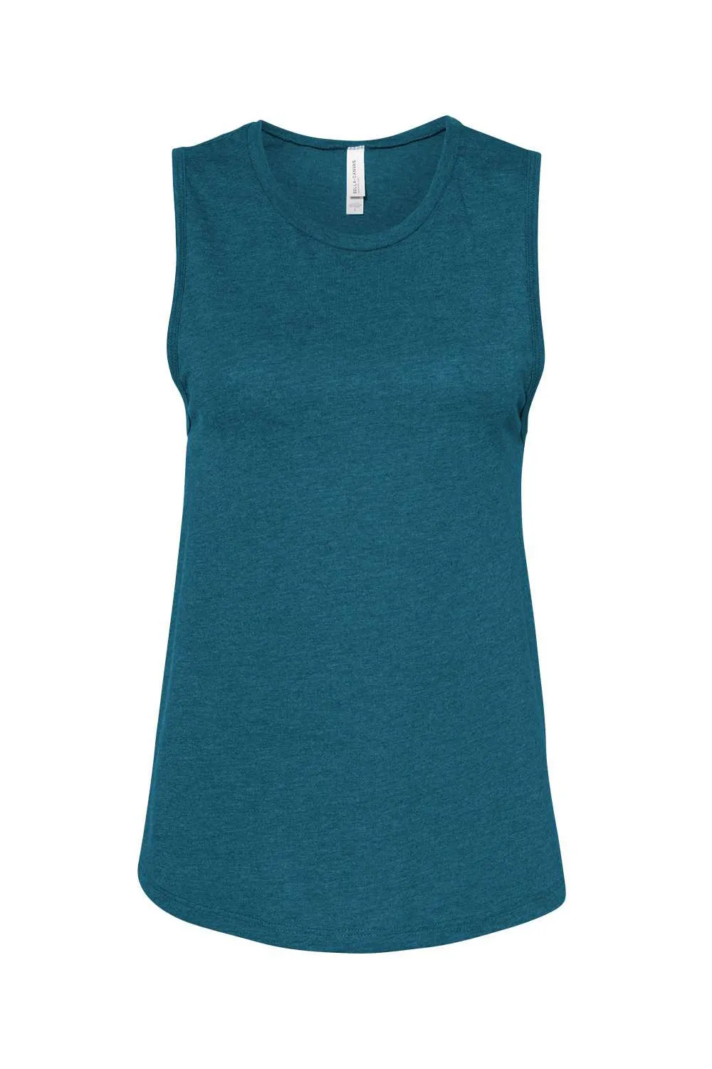 Bella   Canvas Womens Jersey Muscle Tank Top - Heather Deep Teal Blue