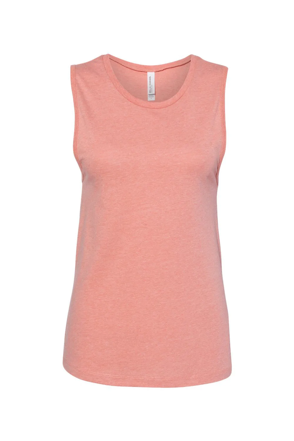 Bella   Canvas Womens Jersey Muscle Tank Top - Heather Sunset Orange