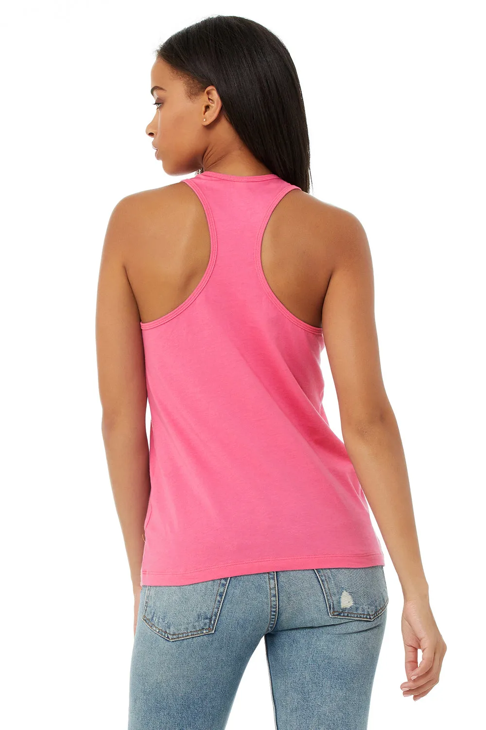 Bella   Canvas Womens Jersey Tank Top - Charity Pink