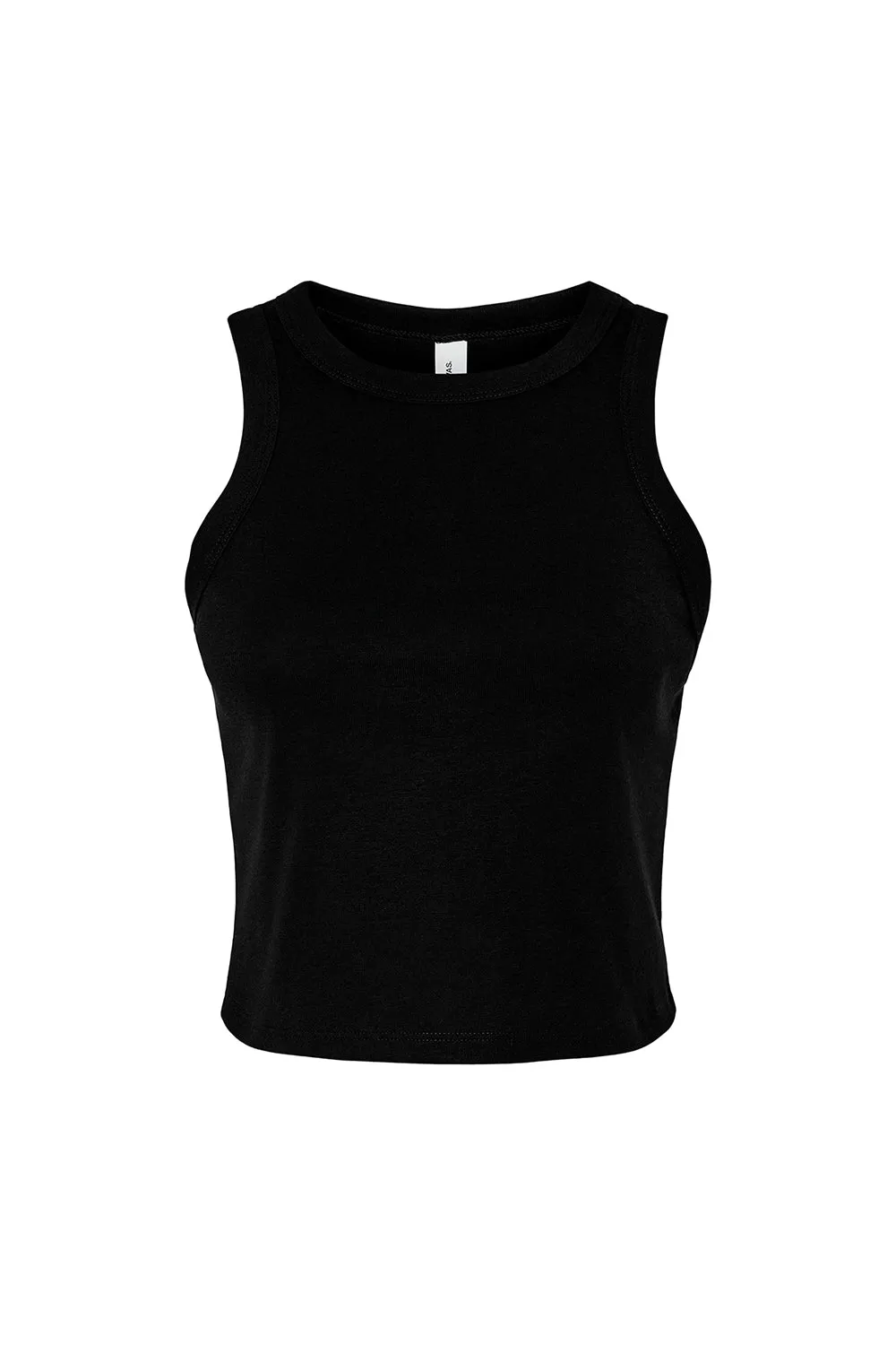 Bella   Canvas Womens Micro Ribbed Racerback Tank Top - Black