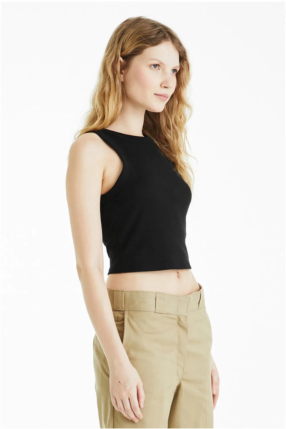 Bella   Canvas Womens Micro Ribbed Racerback Tank Top - Black