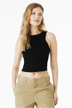 Bella   Canvas Womens Micro Ribbed Racerback Tank Top - Black