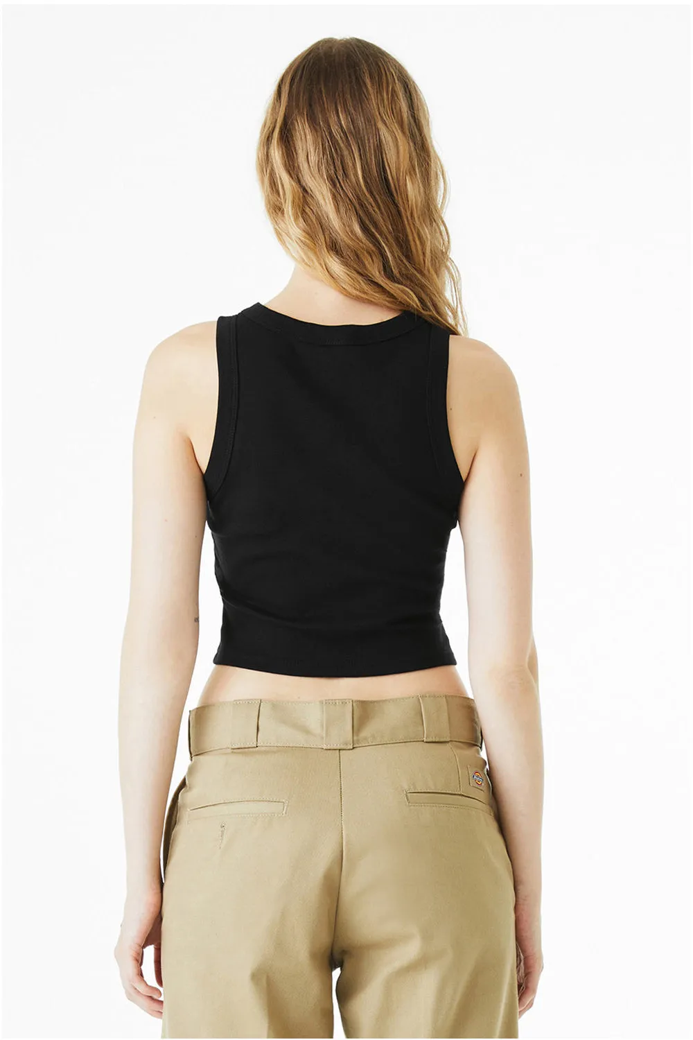 Bella   Canvas Womens Micro Ribbed Racerback Tank Top - Black