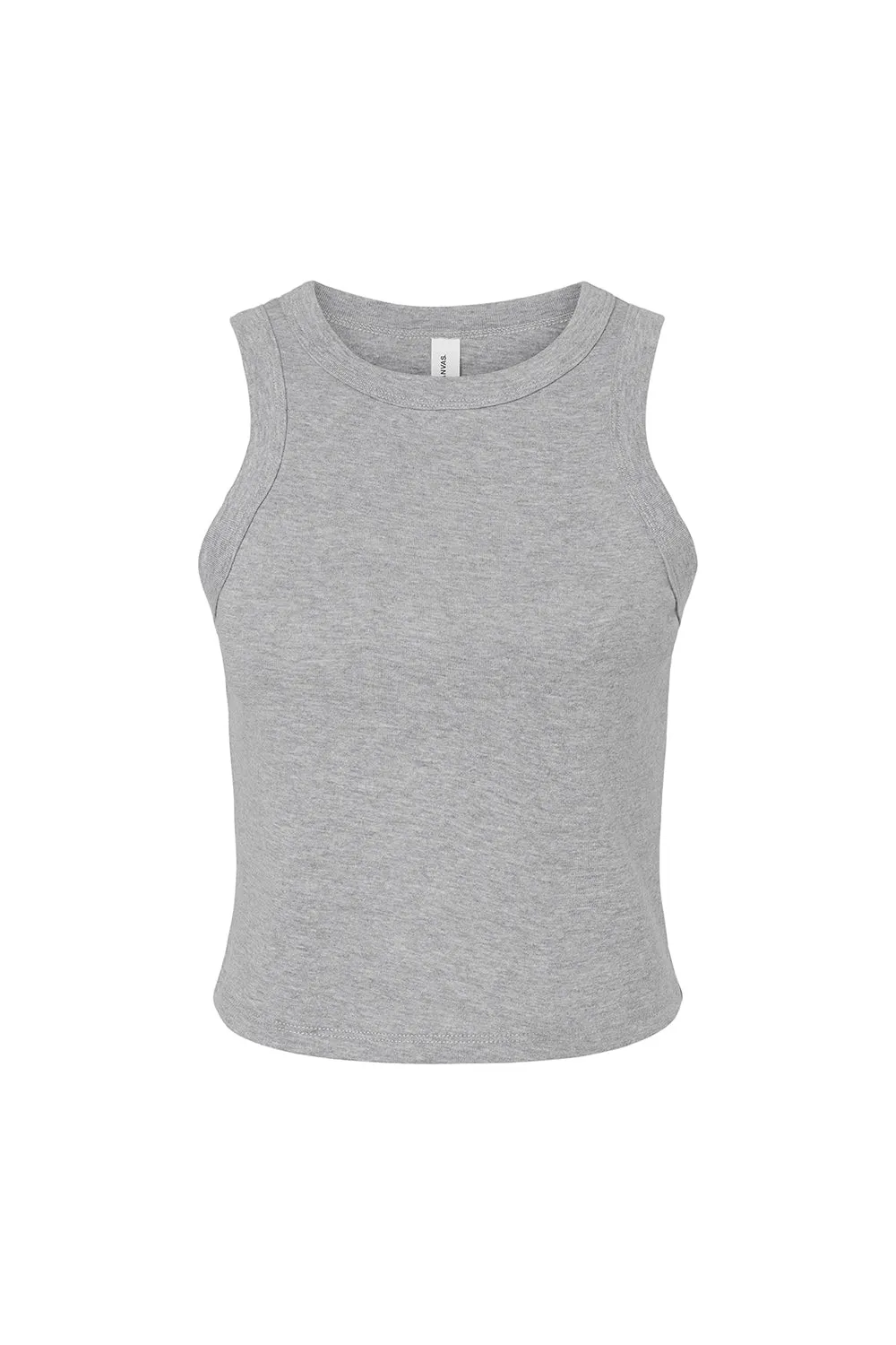 Bella   Canvas Womens Micro Ribbed Racerback Tank Top - Heather Grey