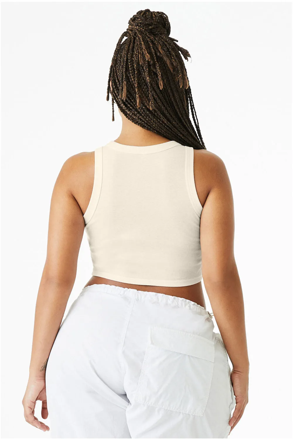Bella   Canvas Womens Micro Ribbed Racerback Tank Top - Natural