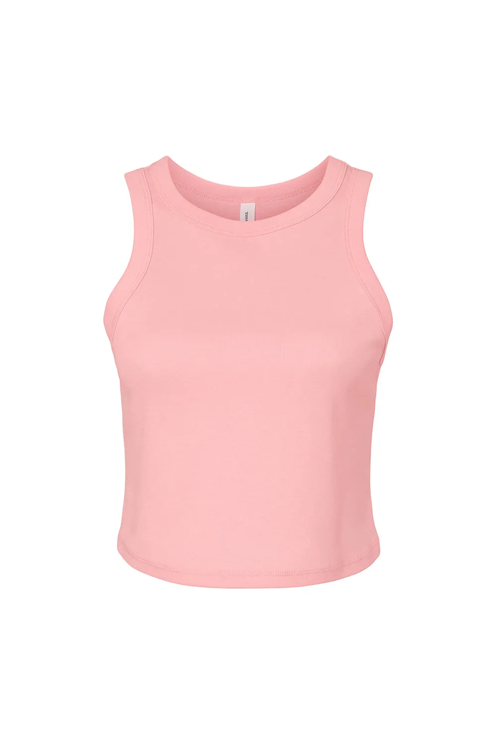 Bella   Canvas Womens Micro Ribbed Racerback Tank Top - Pink