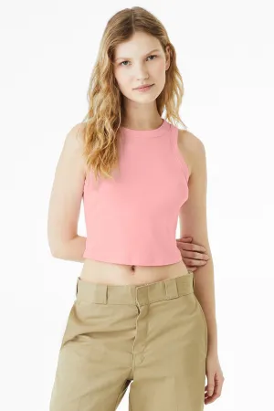 Bella   Canvas Womens Micro Ribbed Racerback Tank Top - Pink