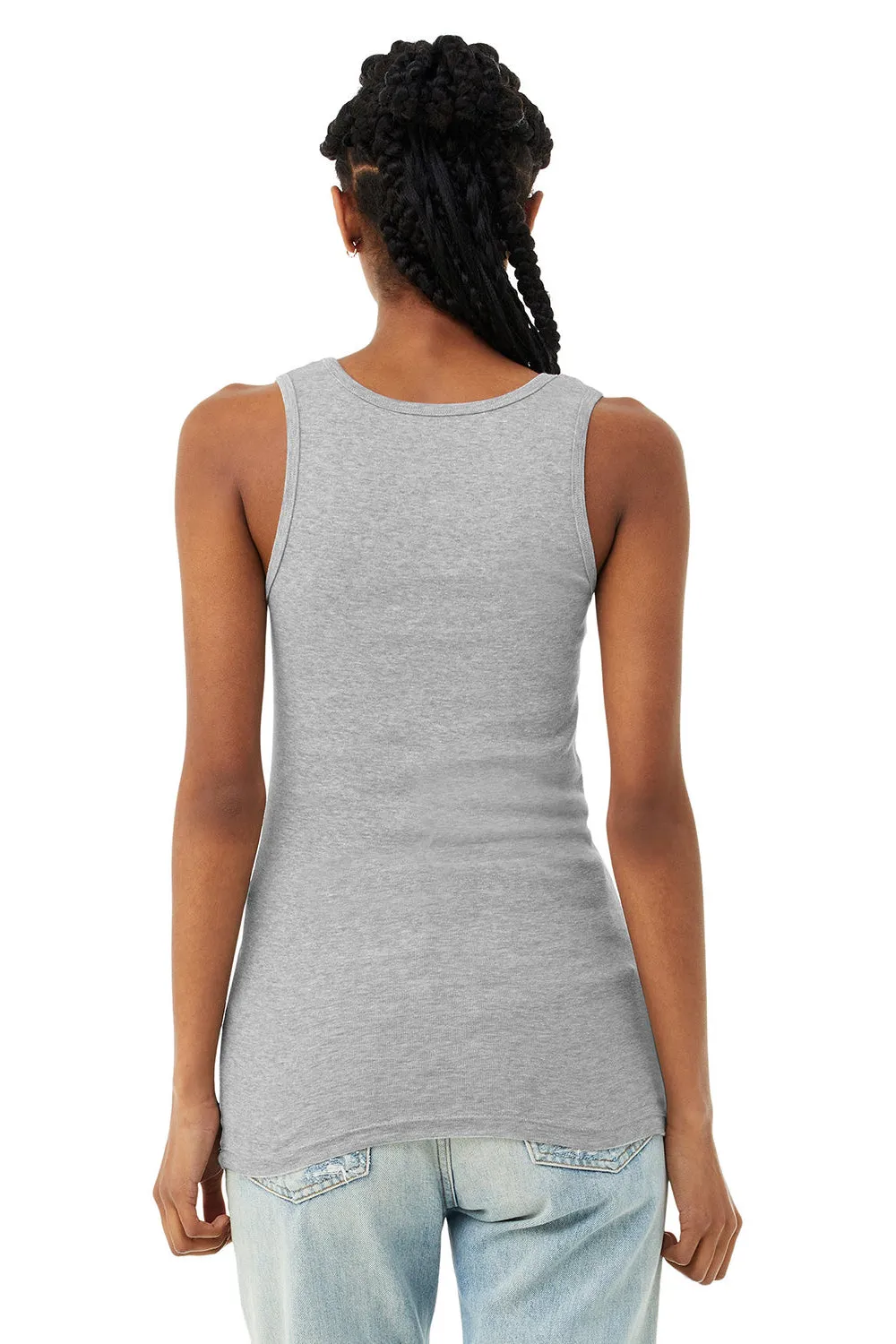 Bella   Canvas Womens Micro Ribbed Tank Top - Heather Grey