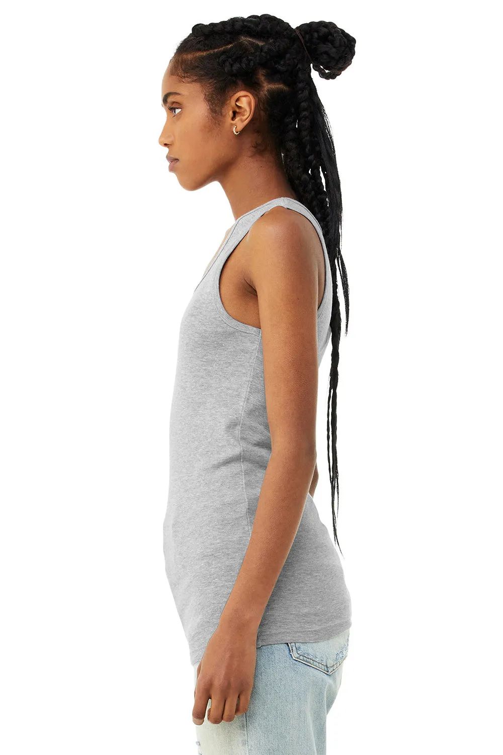 Bella   Canvas Womens Micro Ribbed Tank Top - Heather Grey