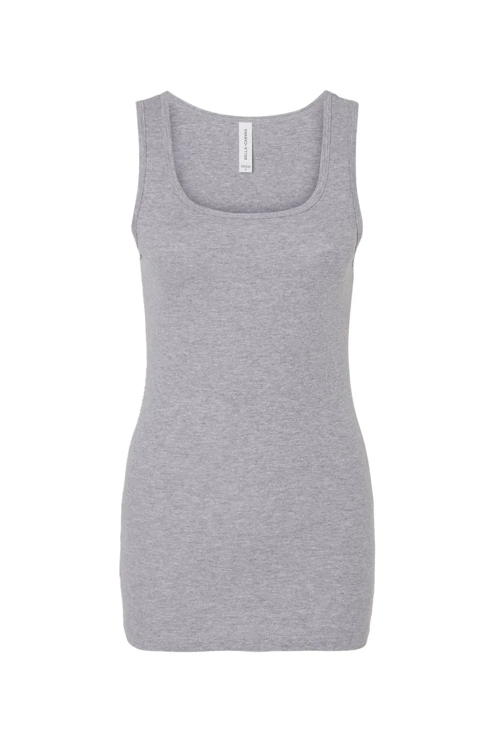 Bella   Canvas Womens Micro Ribbed Tank Top - Heather Grey