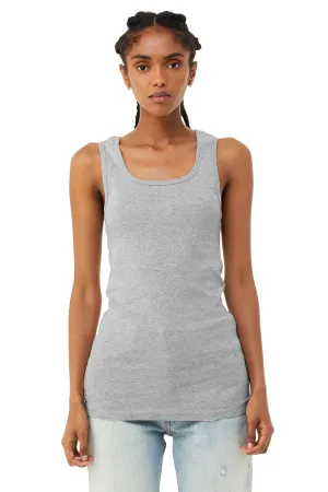 Bella   Canvas Womens Micro Ribbed Tank Top - Heather Grey