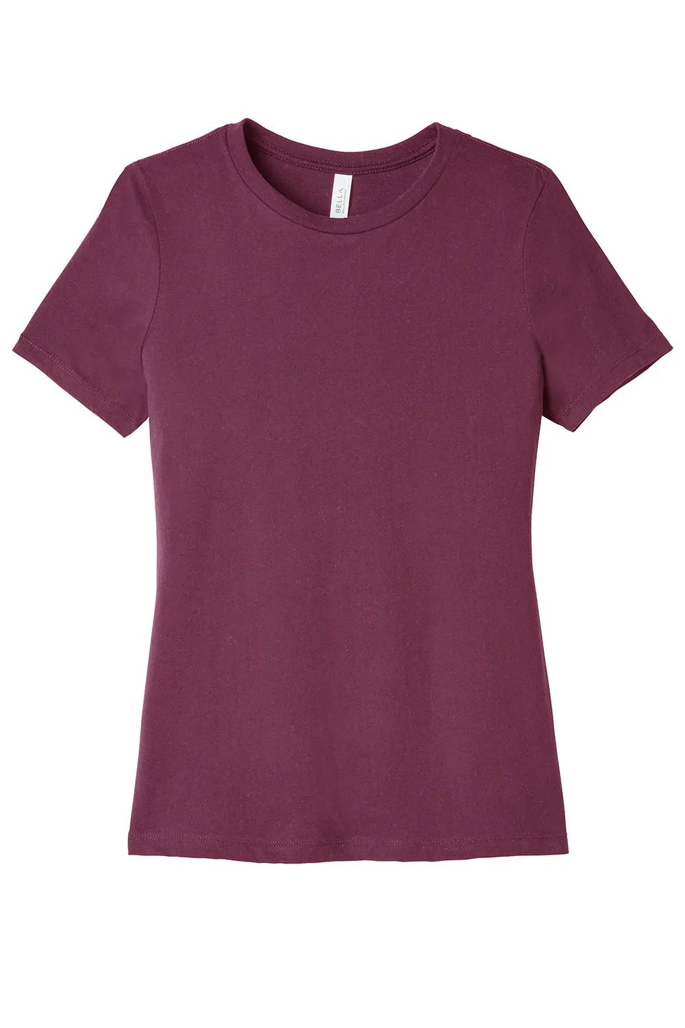 Bella   Canvas Womens Relaxed Jersey Short Sleeve Crewneck T-Shirt - Maroon