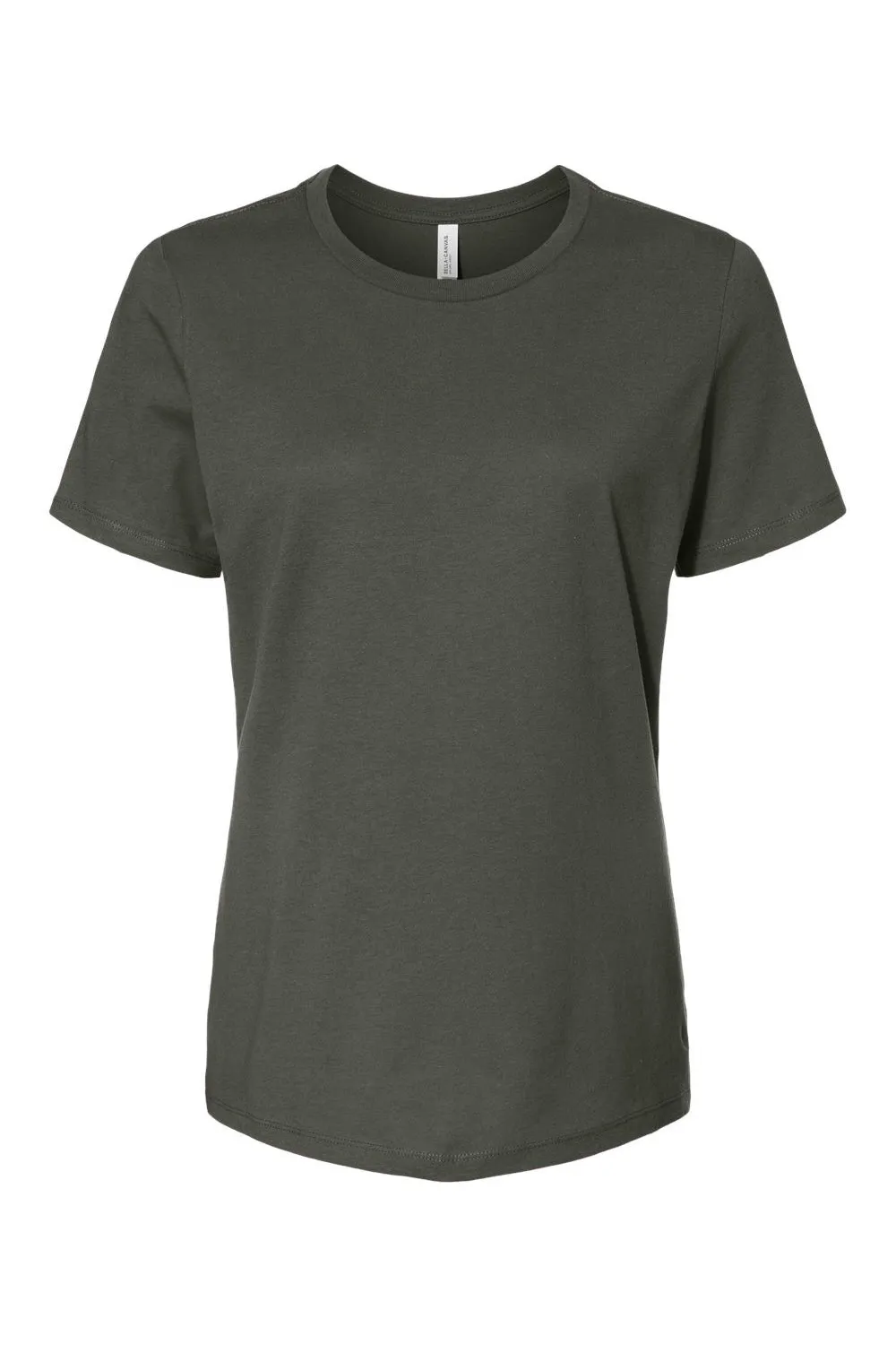 Bella   Canvas Womens Relaxed Jersey Short Sleeve Crewneck T-Shirt - Military Green