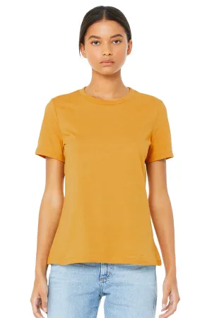 Bella   Canvas Womens Relaxed Jersey Short Sleeve Crewneck T-Shirt - Mustard Yellow