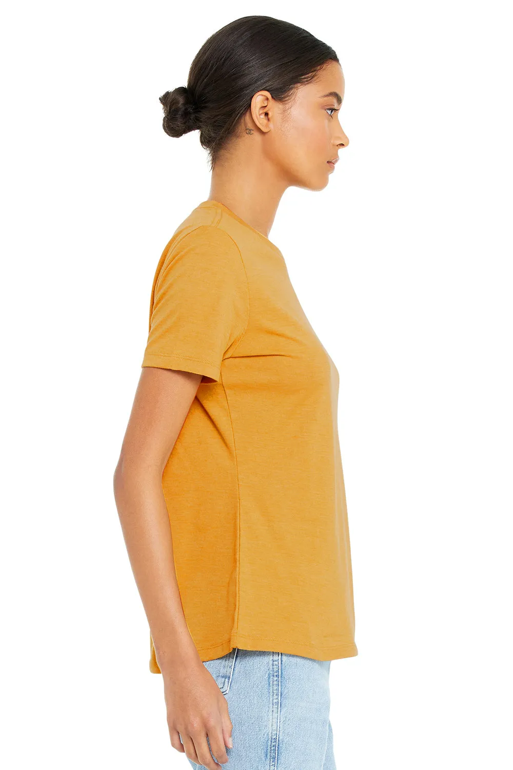 Bella   Canvas Womens Relaxed Jersey Short Sleeve Crewneck T-Shirt - Mustard Yellow