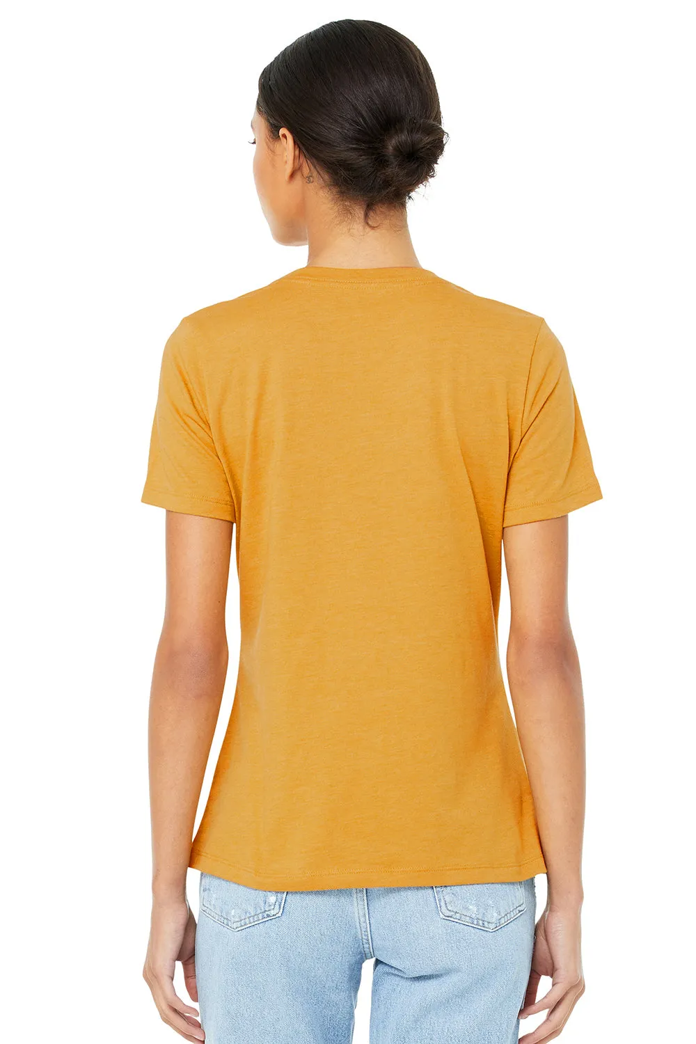 Bella   Canvas Womens Relaxed Jersey Short Sleeve Crewneck T-Shirt - Mustard Yellow