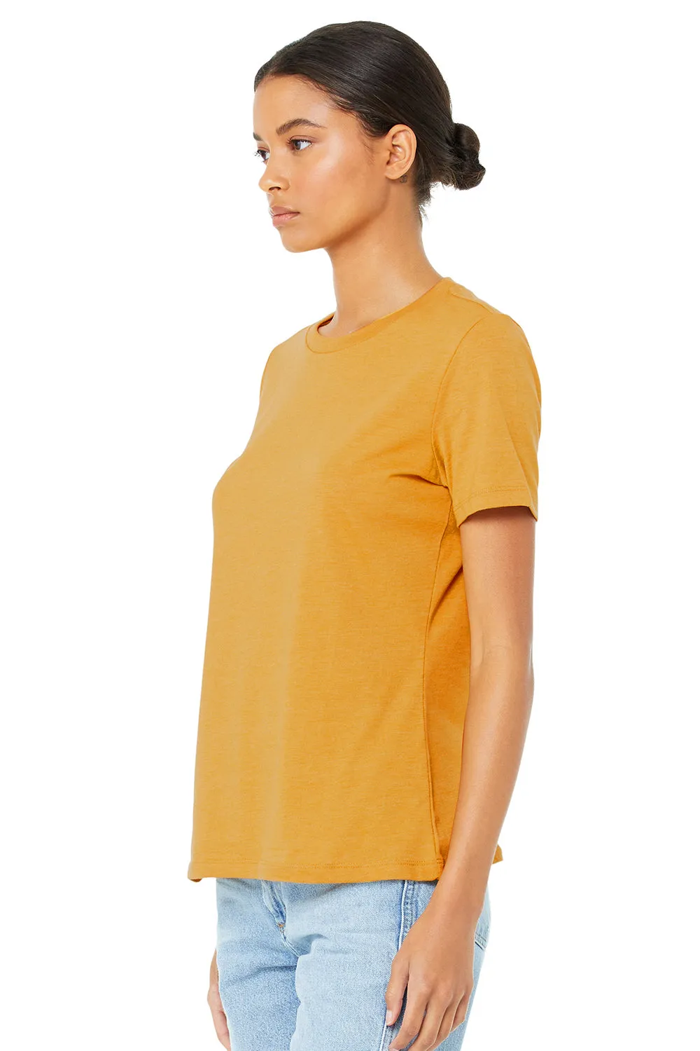 Bella   Canvas Womens Relaxed Jersey Short Sleeve Crewneck T-Shirt - Mustard Yellow