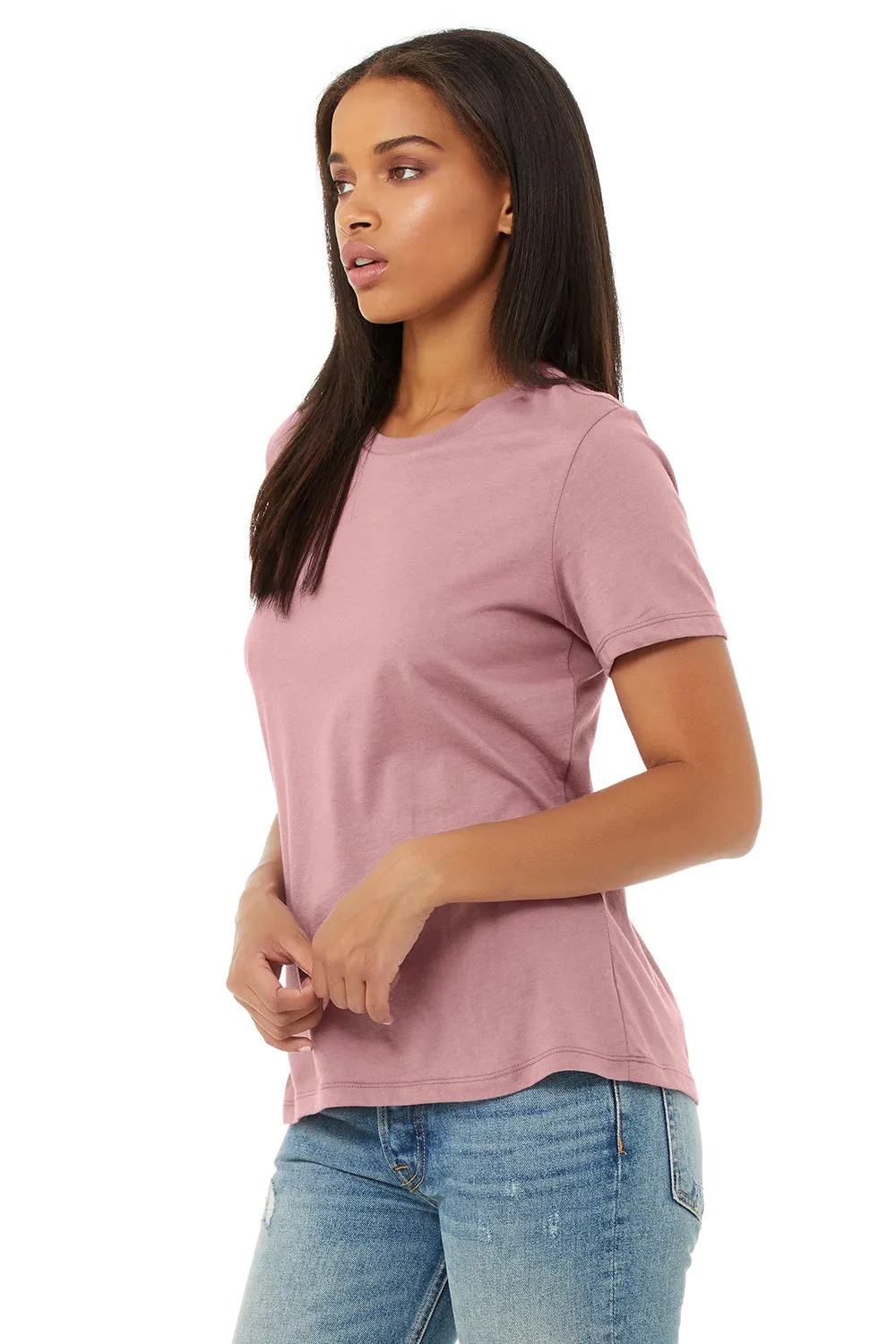 Bella   Canvas Womens Relaxed Jersey Short Sleeve Crewneck T-Shirt - Orchid