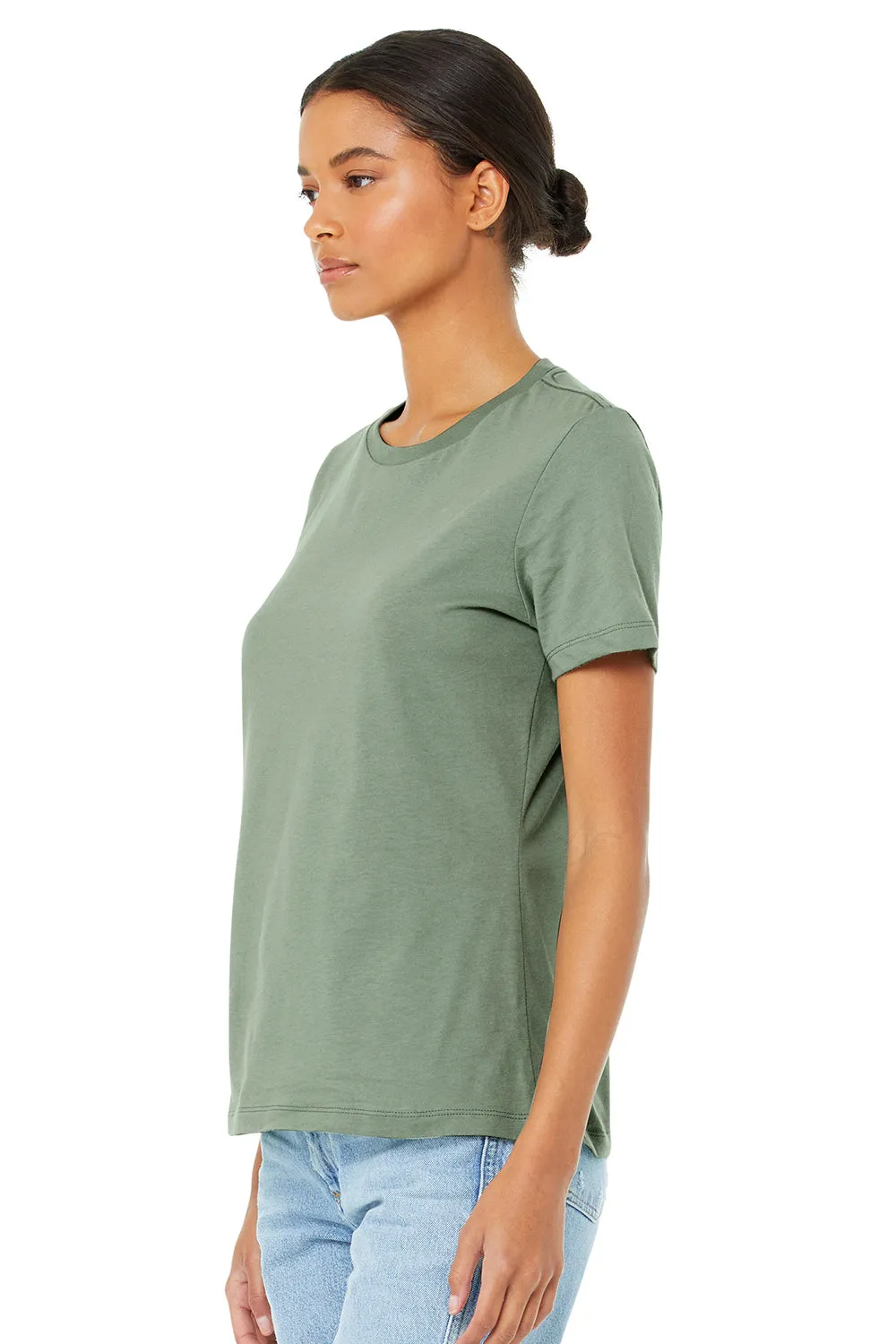 Bella   Canvas Womens Relaxed Jersey Short Sleeve Crewneck T-Shirt - Sage Green