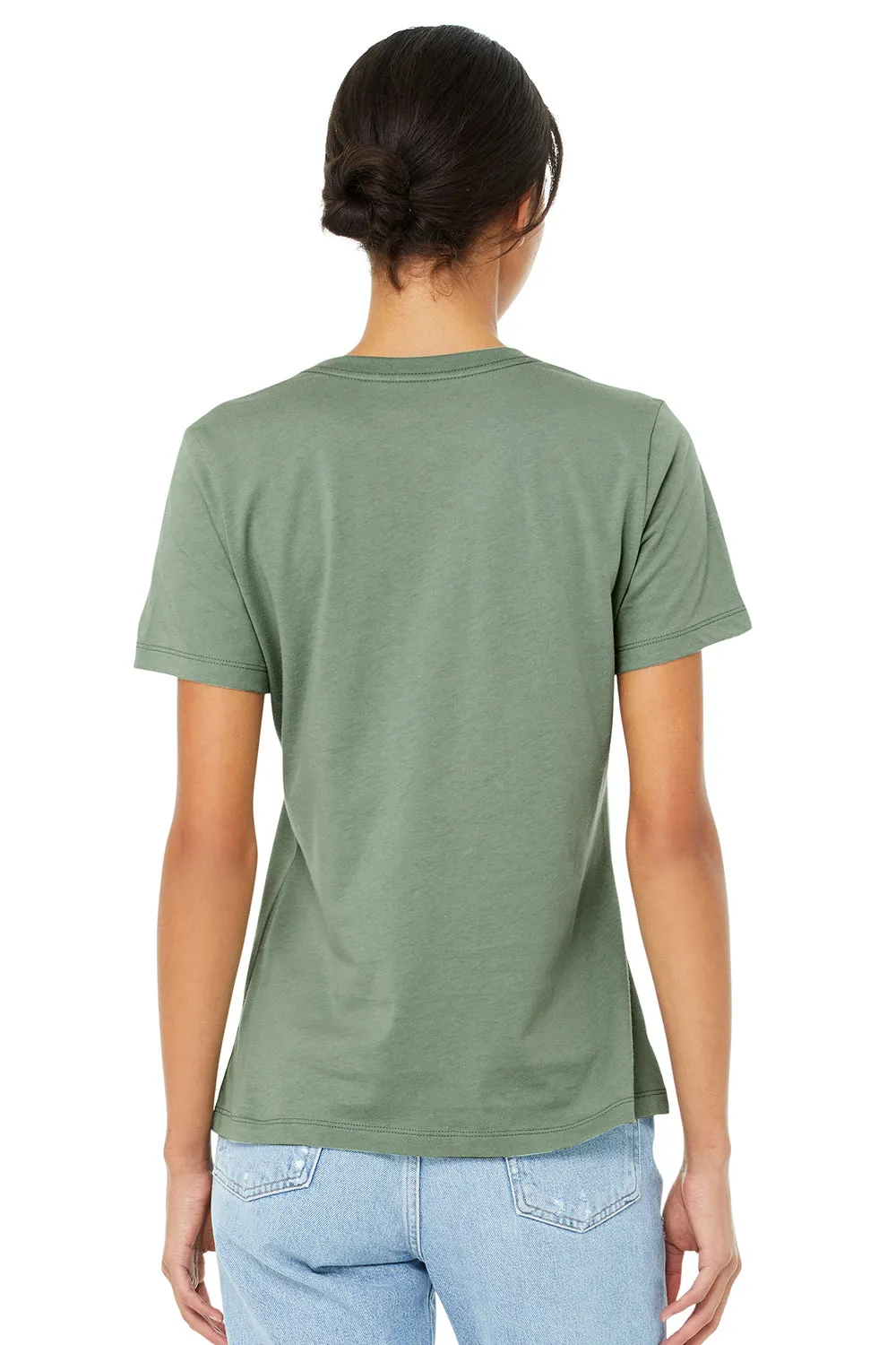 Bella   Canvas Womens Relaxed Jersey Short Sleeve Crewneck T-Shirt - Sage Green