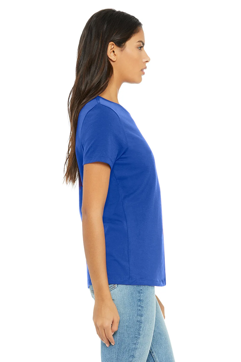 Bella   Canvas Womens Relaxed Jersey Short Sleeve Crewneck T-Shirt - True Royal Blue