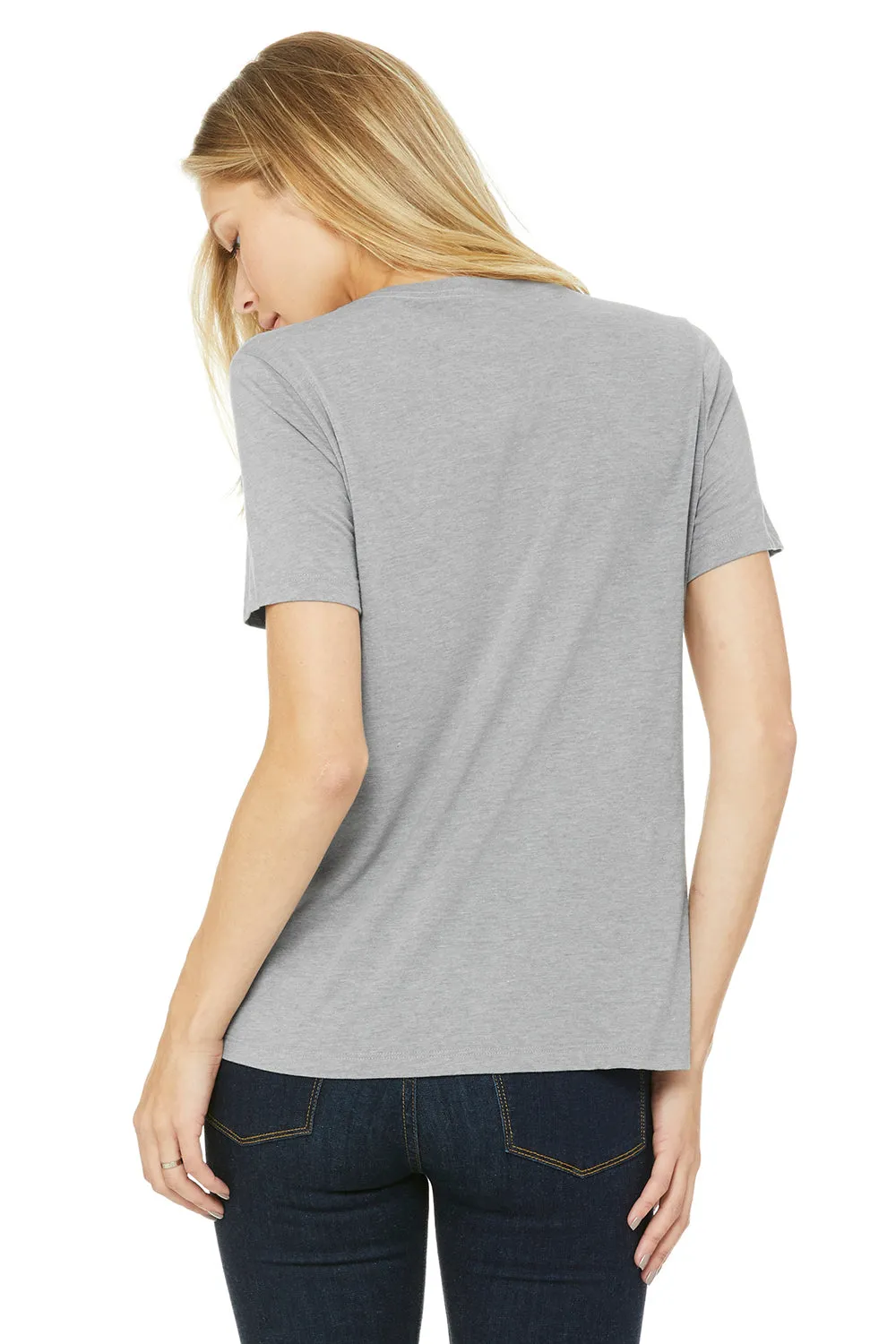 Bella   Canvas Womens Short Sleeve Crewneck T-Shirt - Athletic Grey