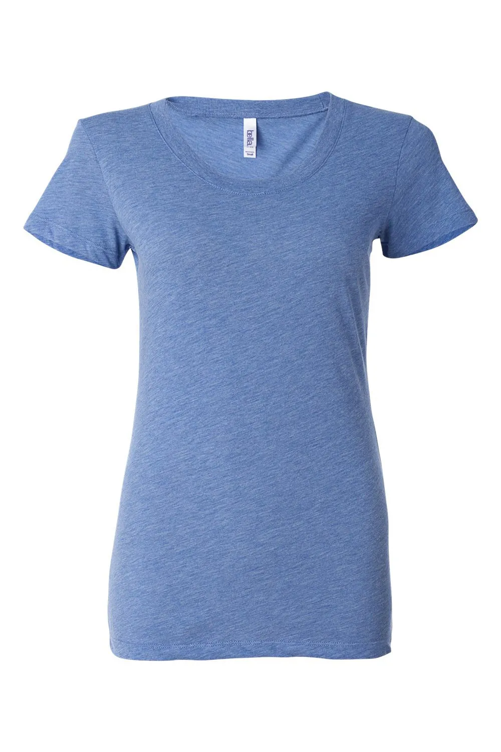 Bella   Canvas Womens Short Sleeve Crewneck T-Shirt - Blue - Closeout