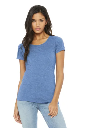 Bella   Canvas Womens Short Sleeve Crewneck T-Shirt - Blue - Closeout