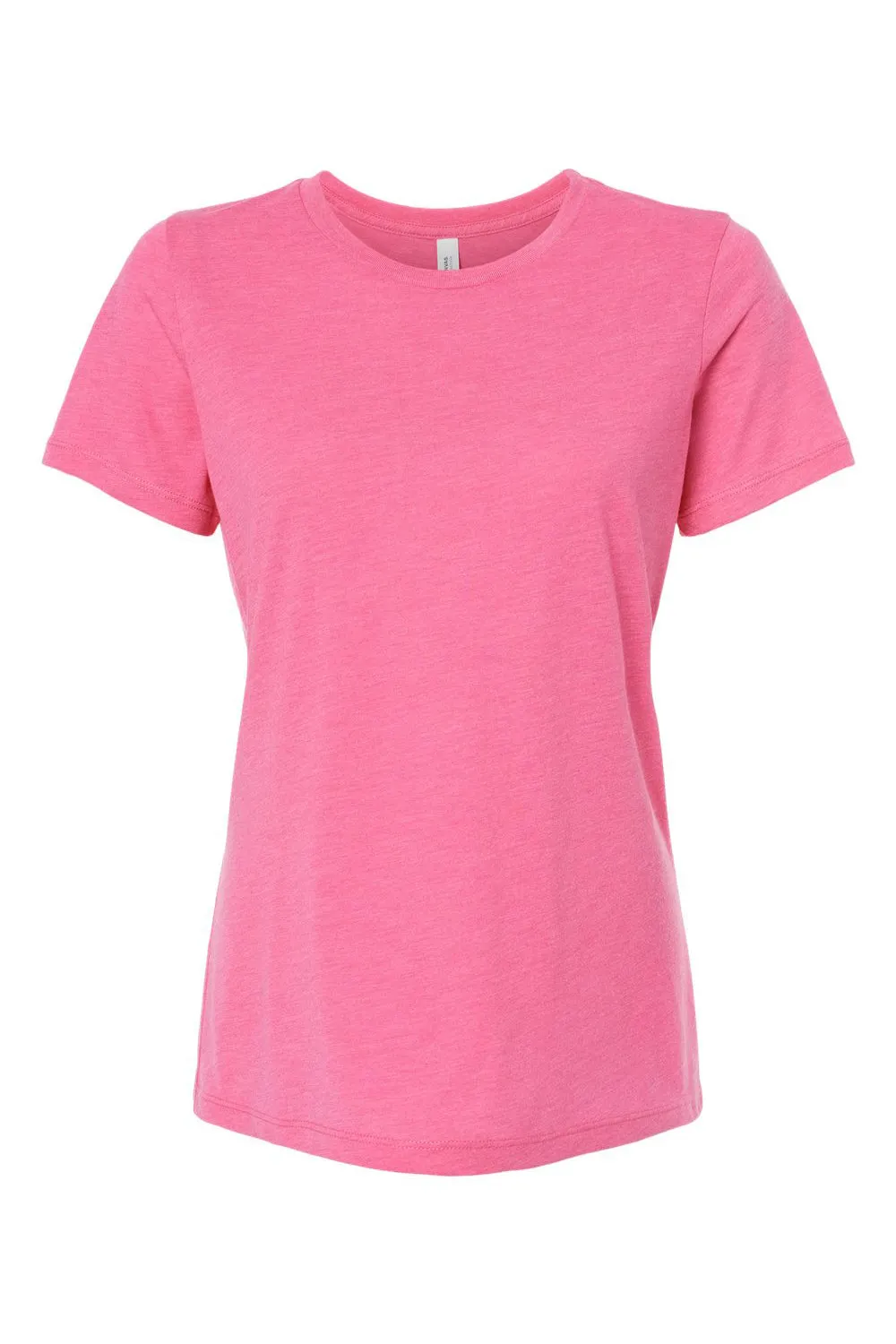 Bella   Canvas Womens Short Sleeve Crewneck T-Shirt - Charity Pink
