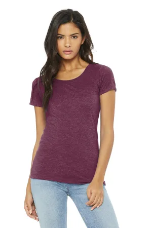 Bella   Canvas Womens Short Sleeve Crewneck T-Shirt - Maroon - Closeout