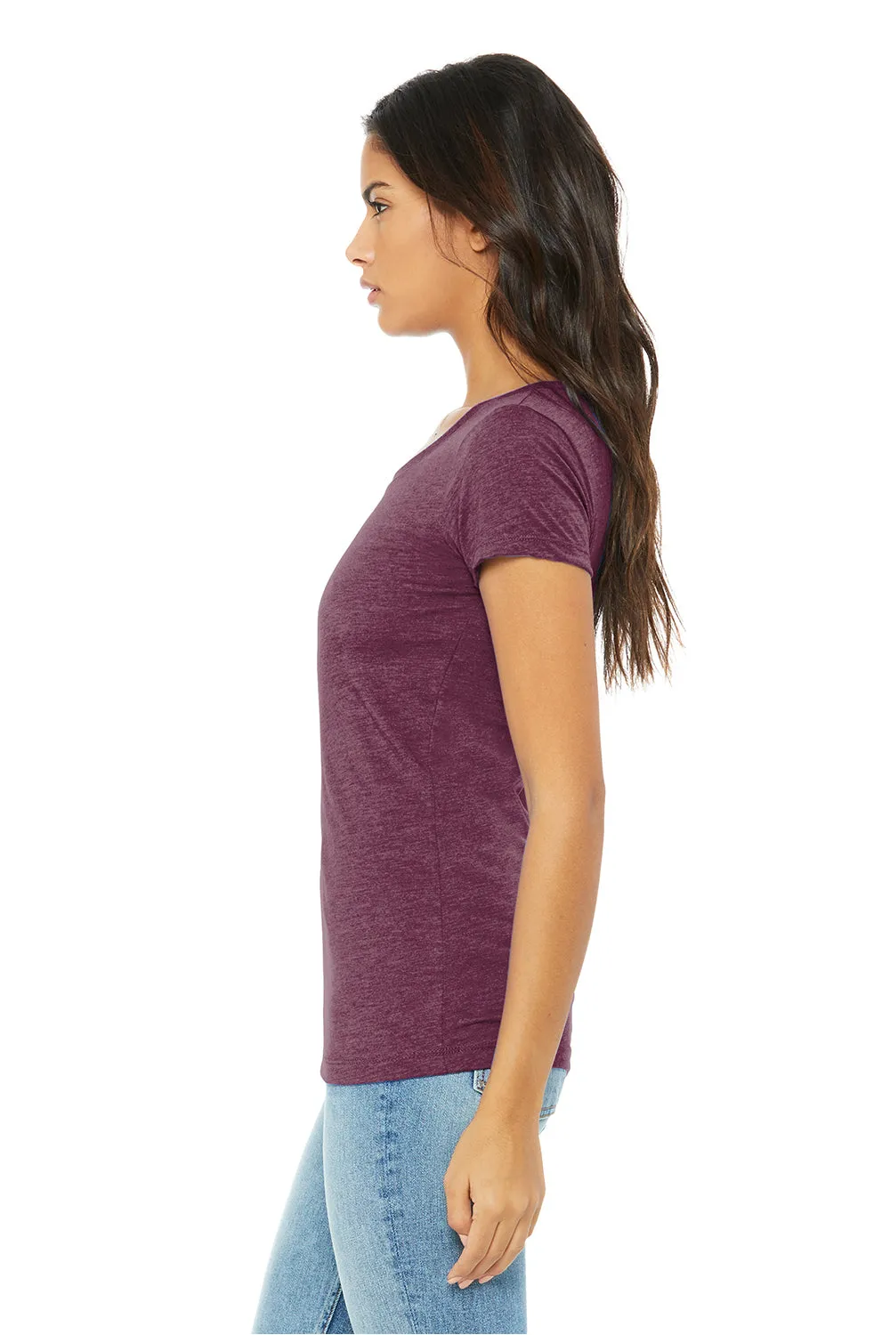 Bella   Canvas Womens Short Sleeve Crewneck T-Shirt - Maroon - Closeout