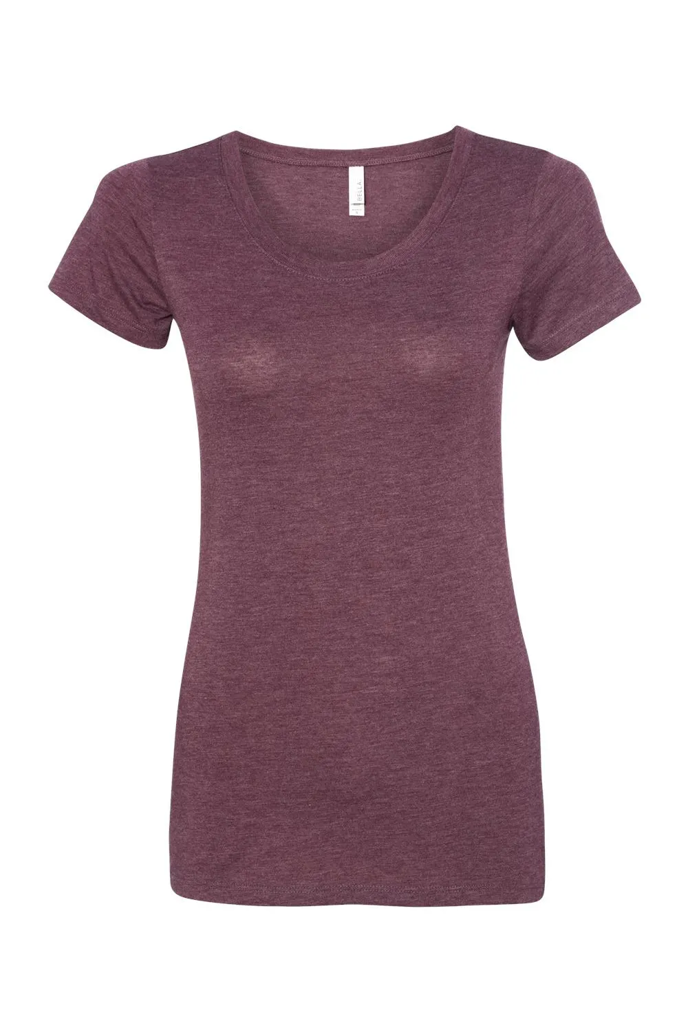 Bella   Canvas Womens Short Sleeve Crewneck T-Shirt - Maroon - Closeout