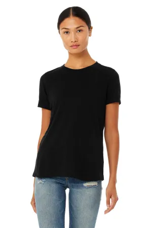 Bella   Canvas Womens Short Sleeve Crewneck T-Shirt - Solid Black