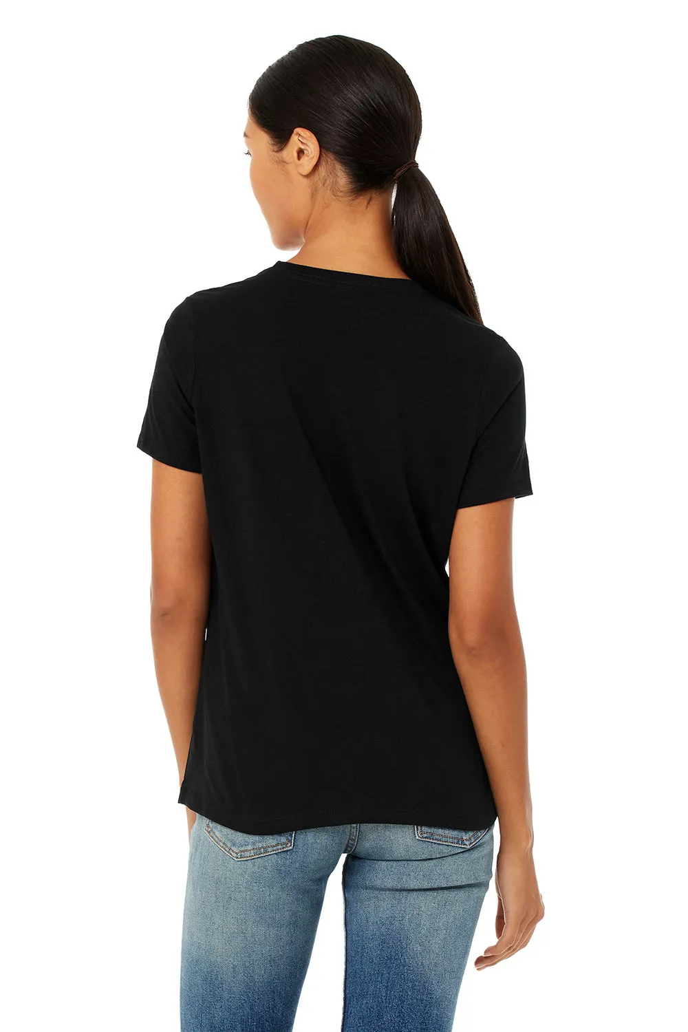Bella   Canvas Womens Short Sleeve Crewneck T-Shirt - Solid Black