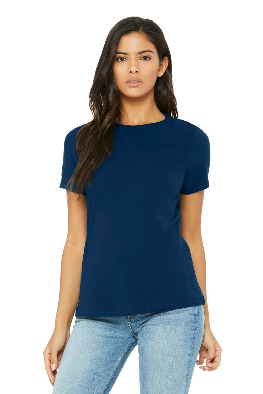 Bella   Canvas Womens Short Sleeve Crewneck T-Shirt - Solid Navy Blue