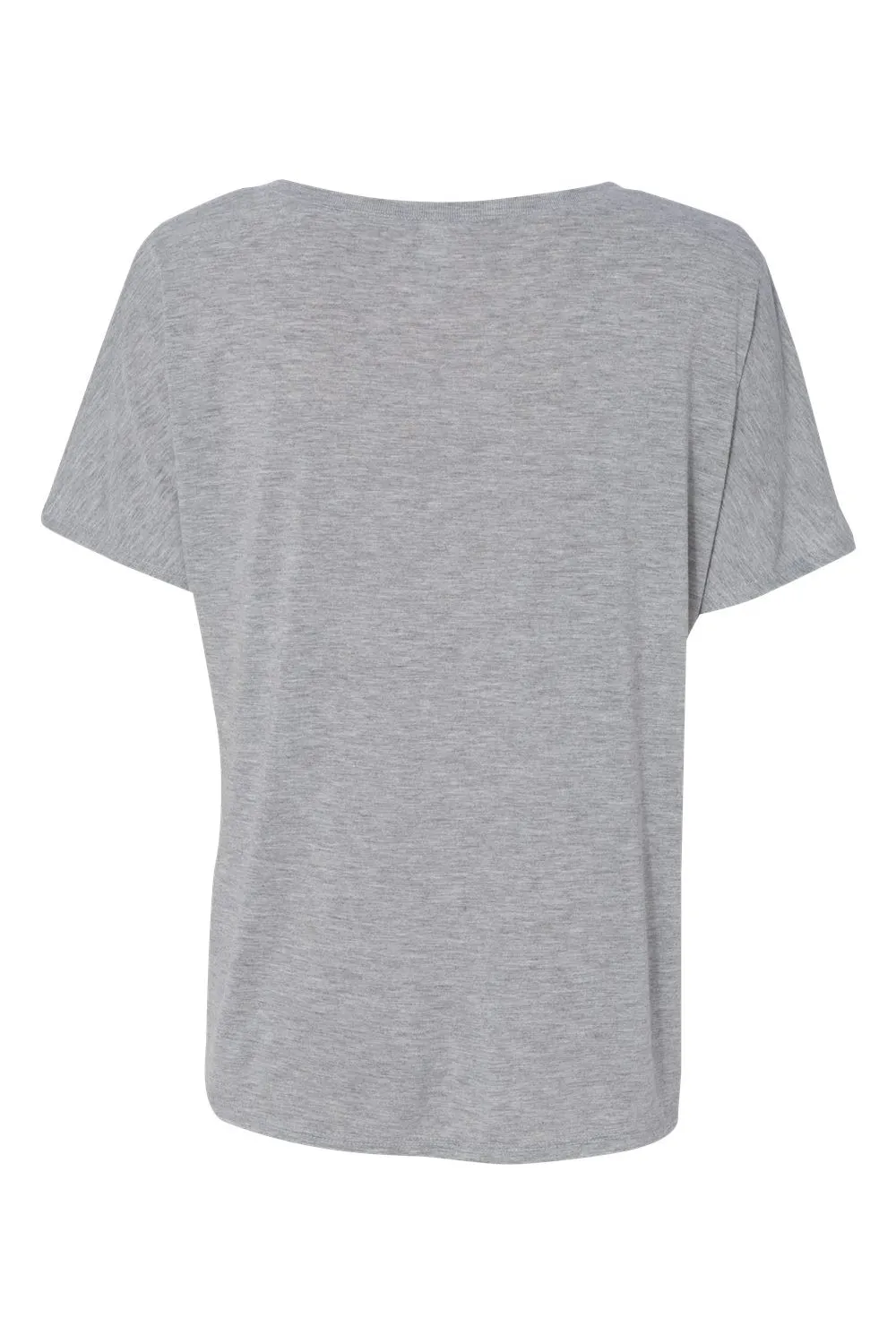 Bella   Canvas Womens Slouchy Short Sleeve V-Neck T-Shirt - Heather Grey