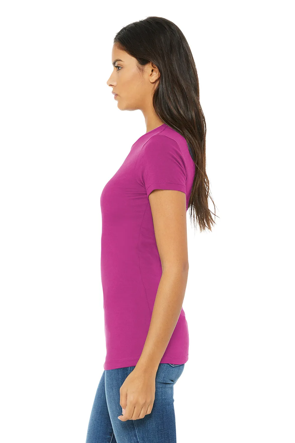 Bella   Canvas Womens The Favorite Short Sleeve Crewneck T-Shirt - Berry Pink