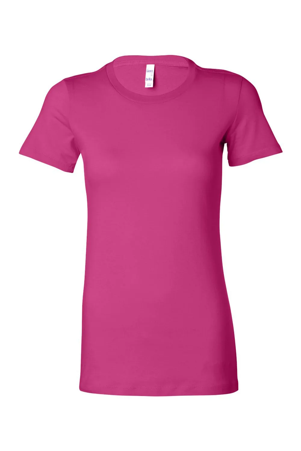 Bella   Canvas Womens The Favorite Short Sleeve Crewneck T-Shirt - Berry Pink