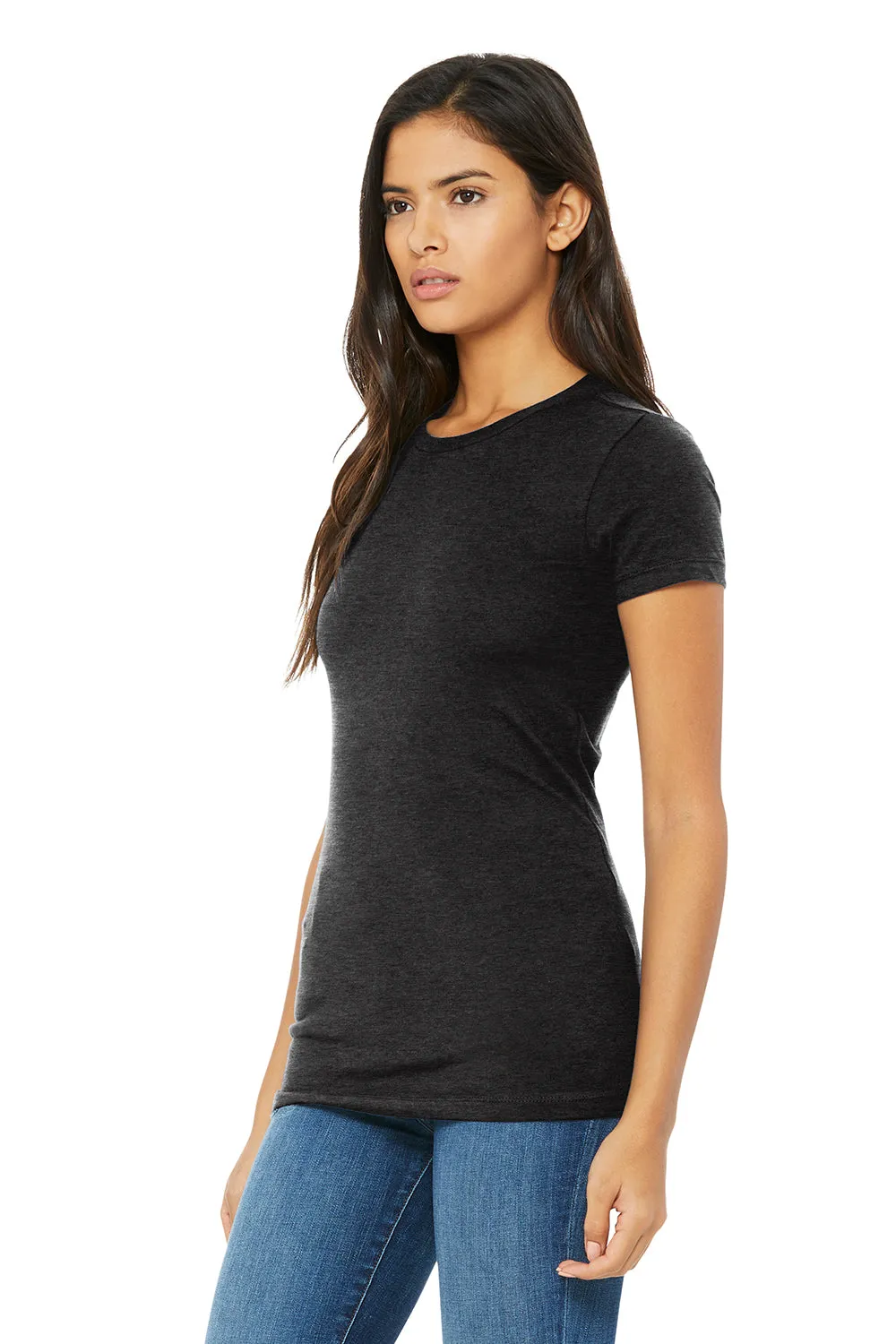 Bella   Canvas Womens The Favorite Short Sleeve Crewneck T-Shirt - Heather Black