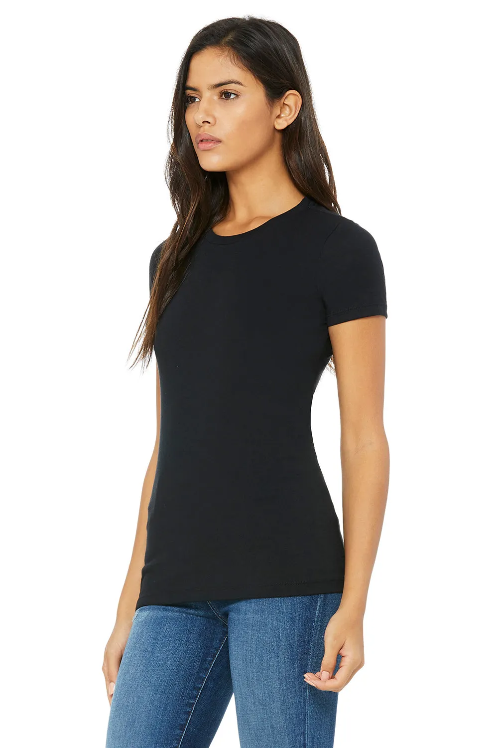 Bella   Canvas Womens The Favorite Short Sleeve Crewneck T-Shirt - Solid Black