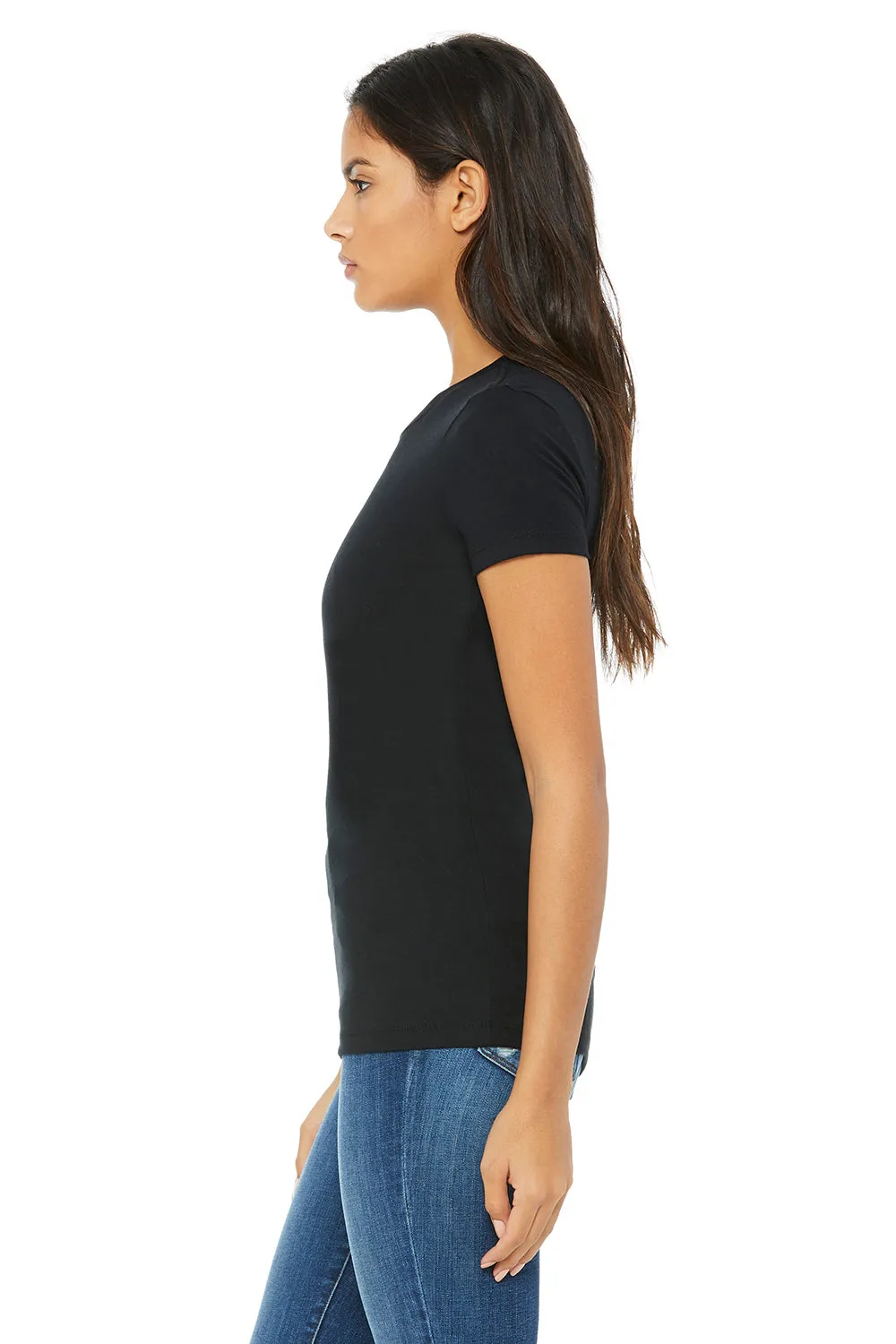 Bella   Canvas Womens The Favorite Short Sleeve Crewneck T-Shirt - Solid Black