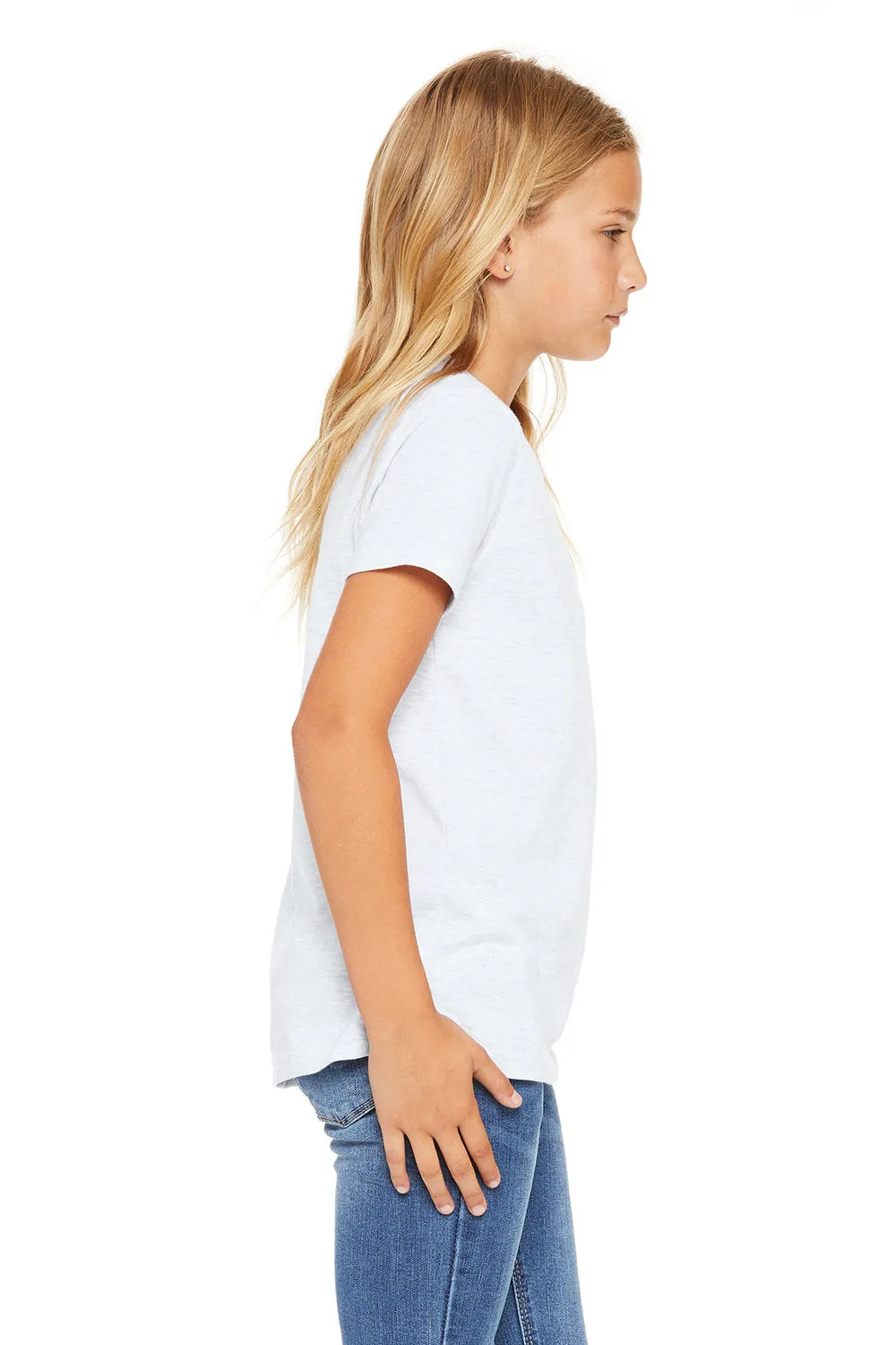 Bella   Canvas Youth Jersey Short Sleeve Crewneck T-Shirt - Ash Grey