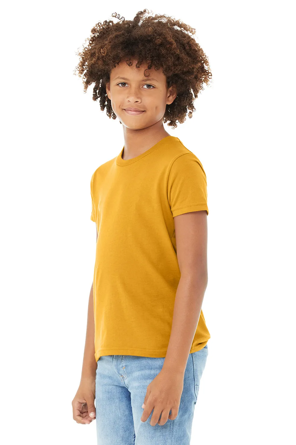 Bella   Canvas Youth Jersey Short Sleeve Crewneck T-Shirt - Mustard Yellow
