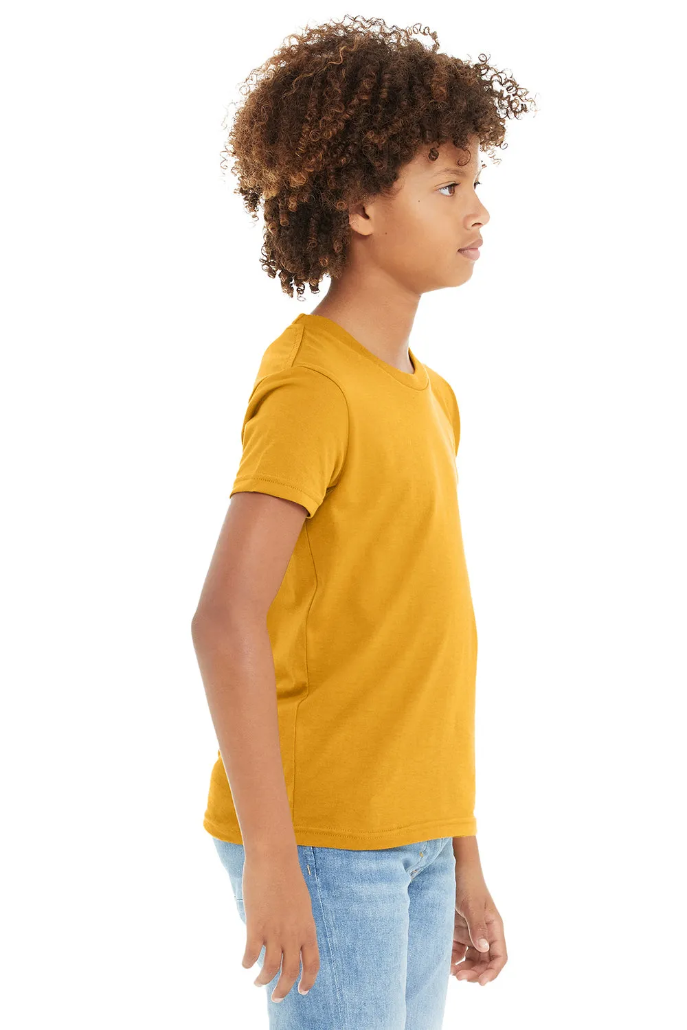 Bella   Canvas Youth Jersey Short Sleeve Crewneck T-Shirt - Mustard Yellow