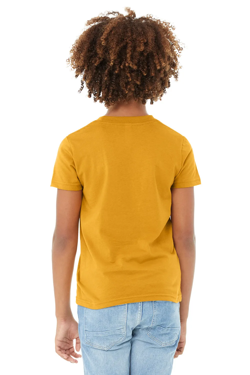 Bella   Canvas Youth Jersey Short Sleeve Crewneck T-Shirt - Mustard Yellow
