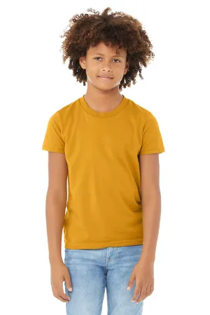 Bella   Canvas Youth Jersey Short Sleeve Crewneck T-Shirt - Mustard Yellow