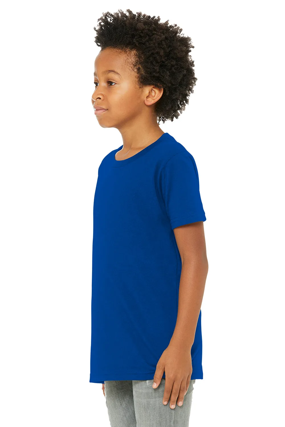 Bella   Canvas Youth Jersey Short Sleeve Crewneck T-Shirt - True Royal Blue