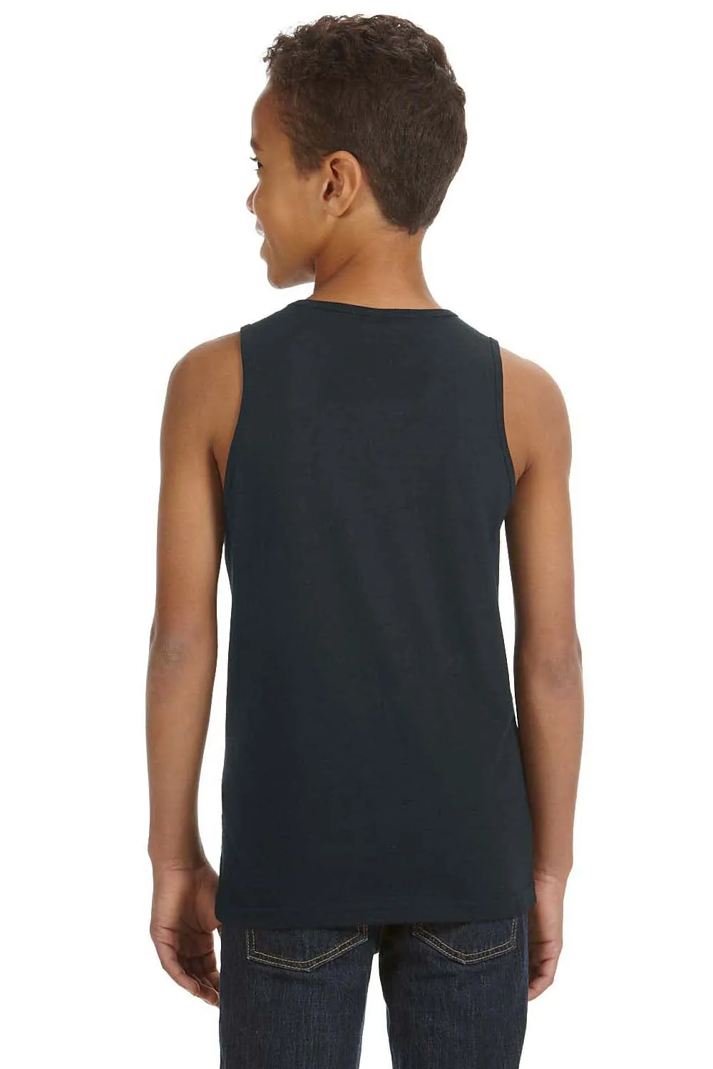 Bella   Canvas Youth Jersey Tank Top - Heather Dark Grey