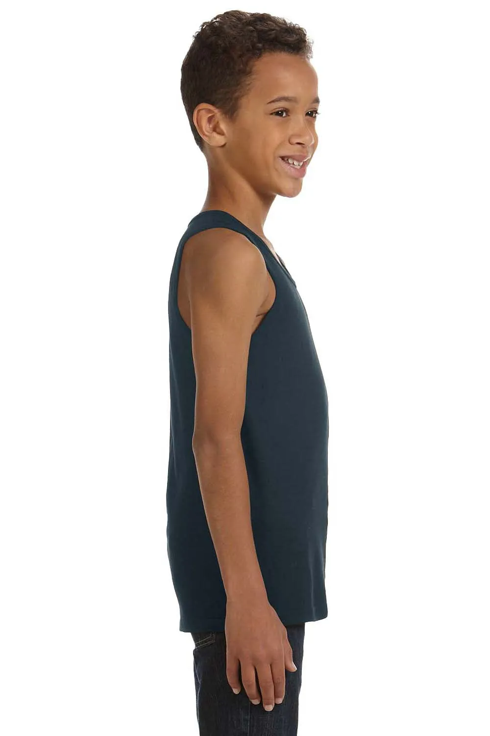 Bella   Canvas Youth Jersey Tank Top - Heather Dark Grey